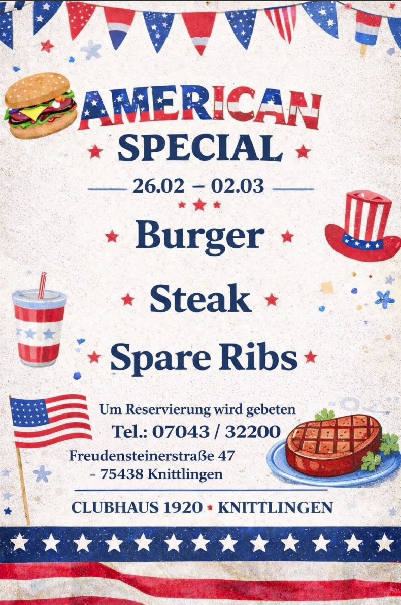 American Special: Burger, Steak und Spare Ribs vom 26.02. bis 02.03.2026